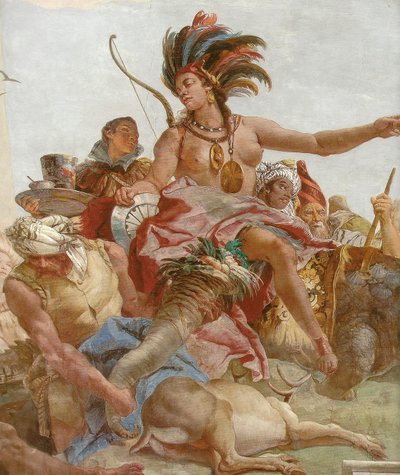 Ceiling Fresco in the Staircase of the Würzburg Residence by Giovanni Battista Tiepolo